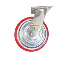 Bánh xe PUK 200mm càng inox xoay