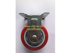 Bánh xe đẩy PU - Cố định