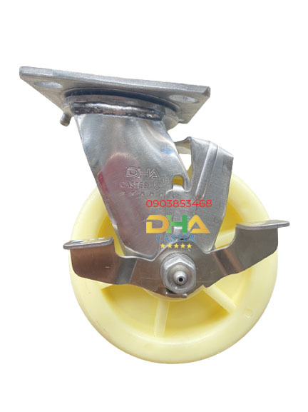 DHA CASTER 6'' NYLON CÓ NẮP KHÓA