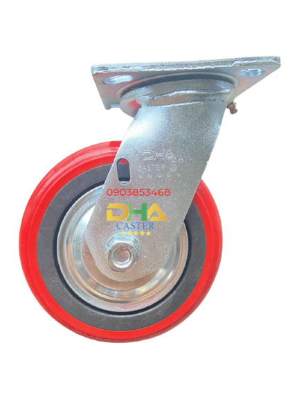Bánh xe PU nhựa 150mm xoay