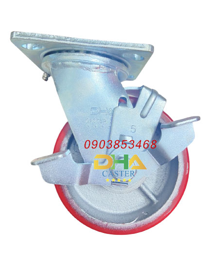 Bánh xe PUG 125*50mm khóa