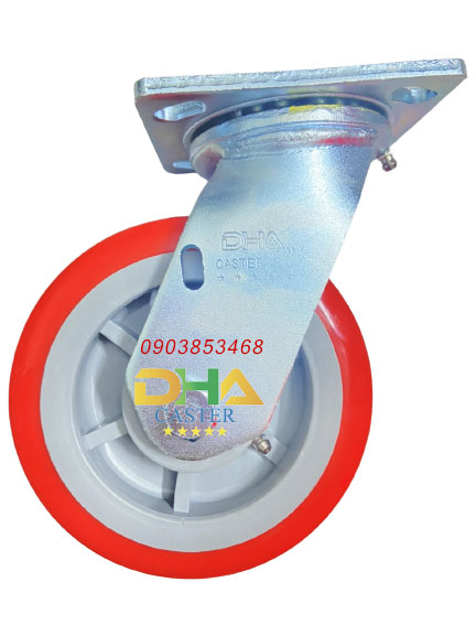 Bánh xe PU nhựa 150mm xoay
