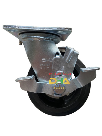 DHA CASTER 5'' Bánh xe cao su 125 xoay khóa