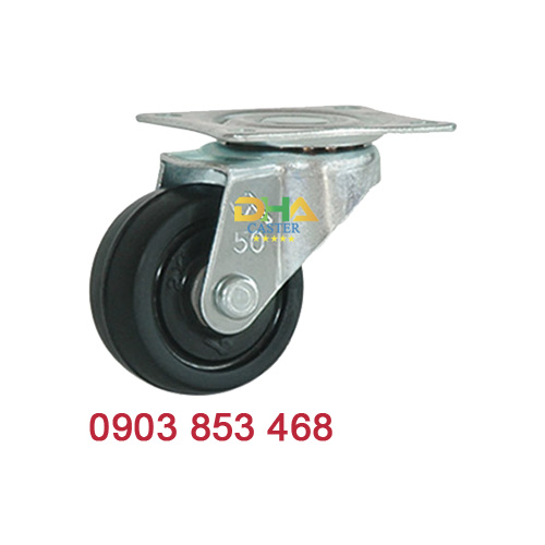 Bánh xe cao su xoay, cỡ nhỏ