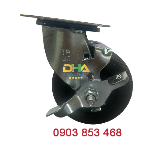 Bánh xe cao su SH150 khóa