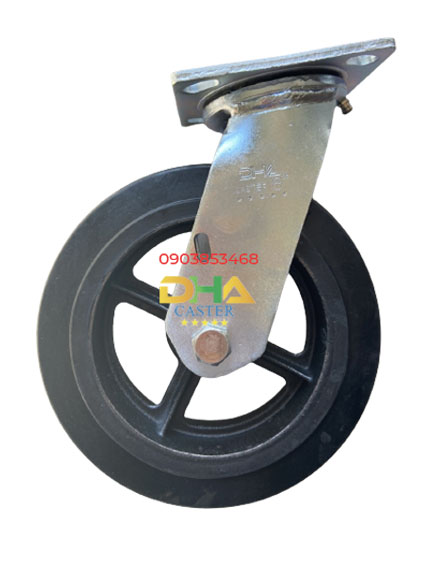 DHA CASTER 8'' Bánh xe cao su 8*2 xoay
