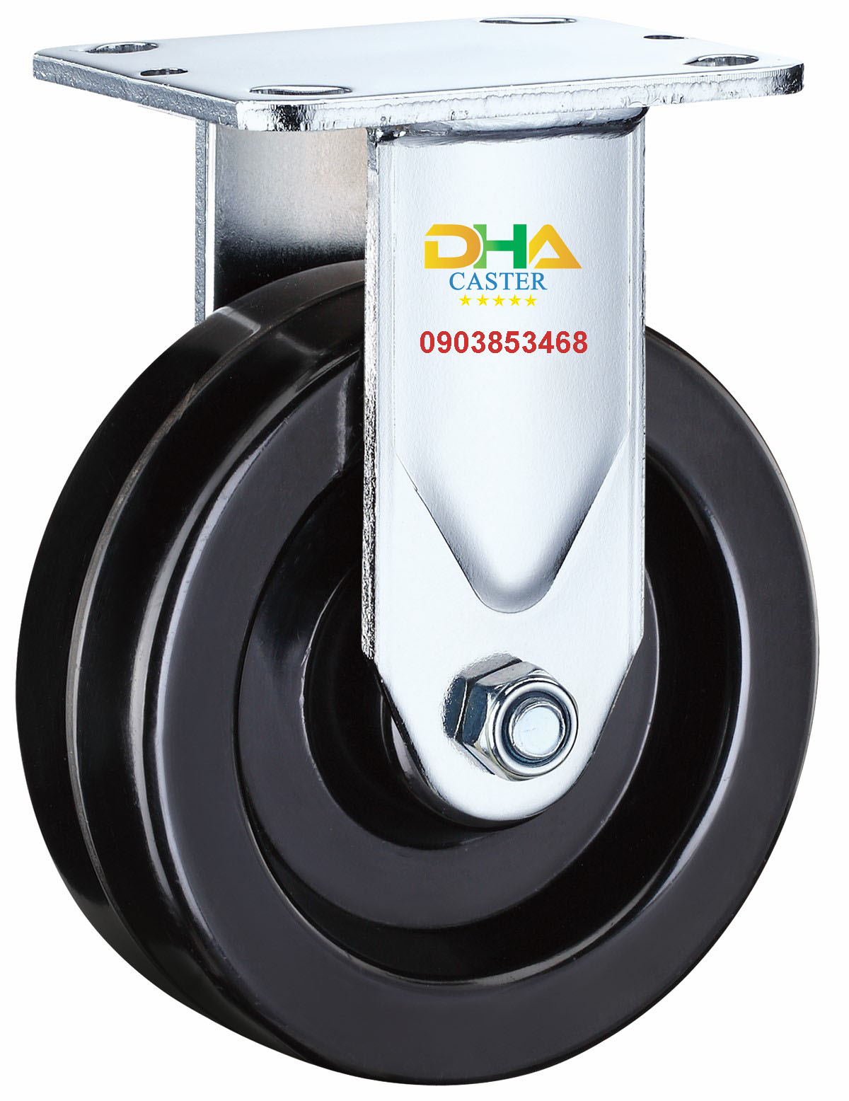 Bánh xe chịu nhiệt 200mm cố định