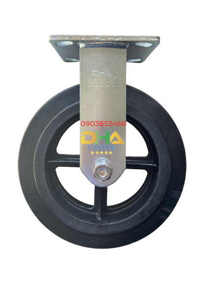 Bánh xe cao su lõi gang 200 cố định