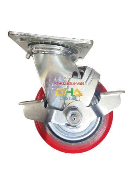 Bánh xe càng inox 304 có khóa