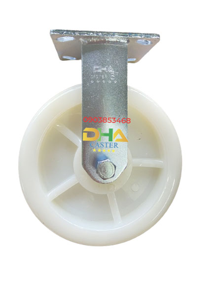 Bánh xe 200x50 nylon cố định
