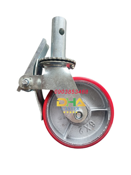 Bánh xe Giàn giáo 150mm có khóa