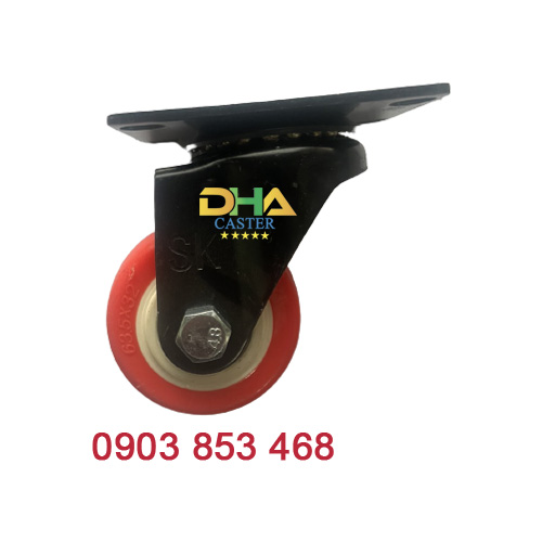 Bánh xe PU cam 50 xoay