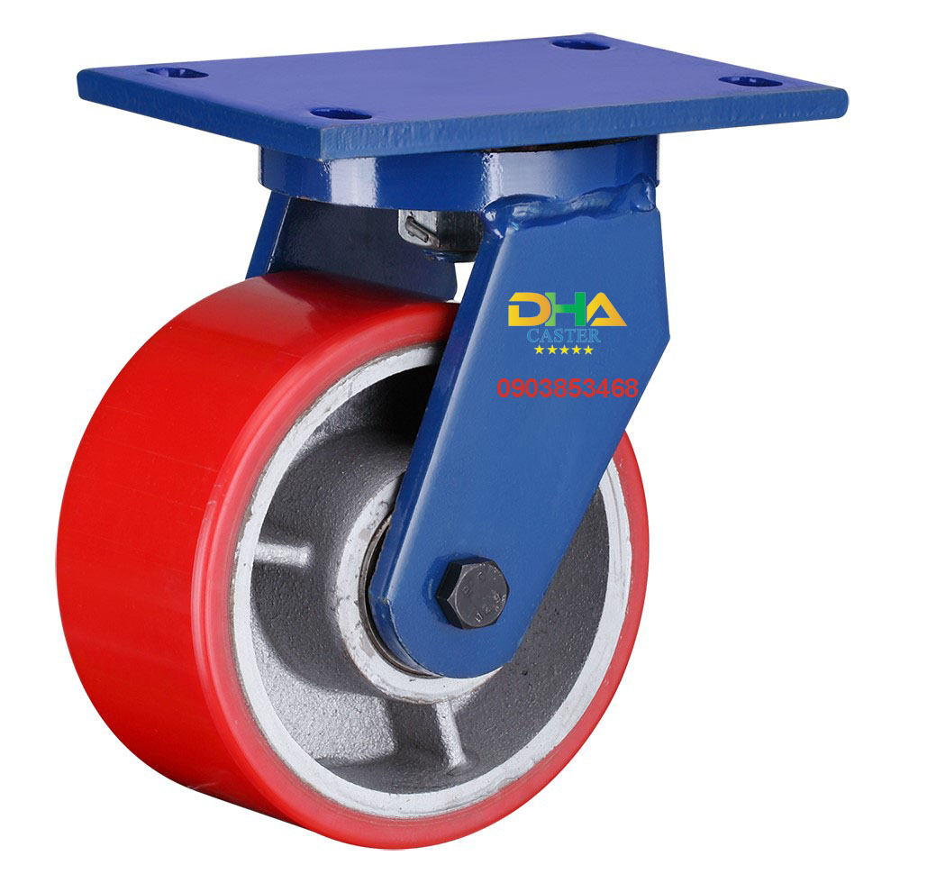 Bánh xe PU 150mm xoay chịu lực