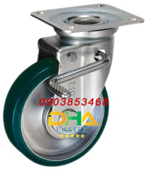 Bánh xe PU Nhật xoay khóa