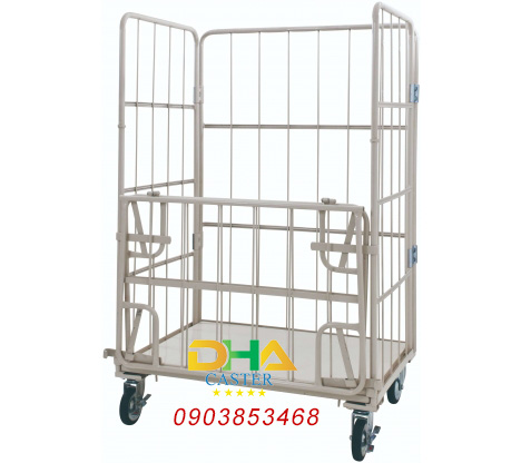xe đẩy lồng thép cửa ngang